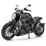 Ducati Diavel Carbon 1:12 Black Die Cast Vehicle Collectible Hobby Motorcycle Model Toy - Image 2