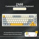 Zifriend ZA68 RGB Hot Swappable Mechanical Keyboard – 68 Keys with Volume Knob | Buy in Nepal - Image 2