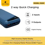 Mypower M205 20000mAh Fast Charging Power Bank in Nepal | PD QC 3.0 | Digital Display | Dual Output - Image 2