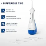 White flusser Cordless Advanced 2.0 Water Flosser | 230ml Oral Irrigator | Rechargeable & Portable | Best Price in Nepal - Image 5
