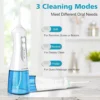White flusser Cordless Advanced 2.0 Water Flosser | 230ml Oral Irrigator | Rechargeable & Portable | Best Price in Nepal