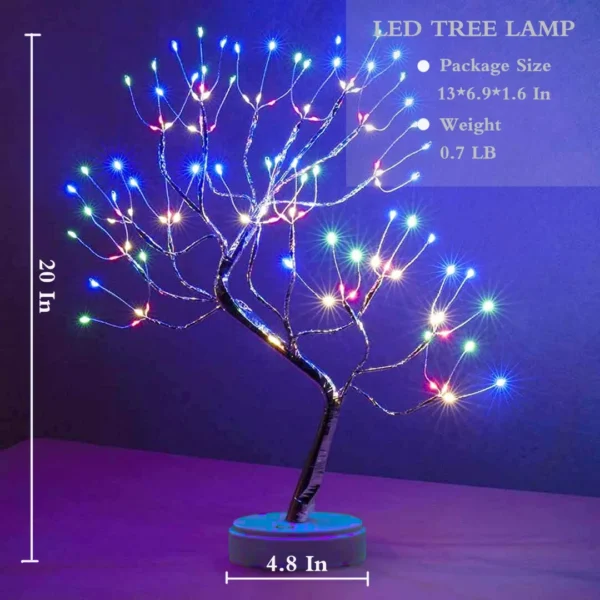mix tree lamp 108 LED Tabletop Bonsai Tree Light | Sparkly Fairy Spirit Tree Lamp