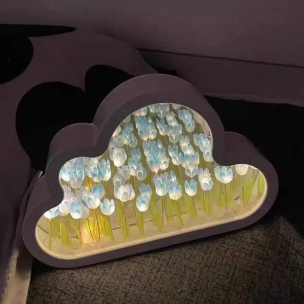 product_image-71bcafbkoxl-5811.webp 20 Flowers Cloud Mirror Tulip Lamp | DIY Handmade Tulip Night Light