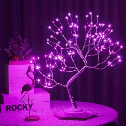 DUBENS Tabletop Bonsai Tree Light – 108 LED Fairy Tree Lamp