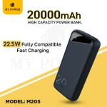 Mypower M205 20000mAh Fast Charging Power Bank in Nepal | PD QC 3.0 | Digital Display | Dual Output