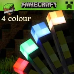 Paladone Minecraft Torch Lamp and Night Light | Wall Mountable & Freestanding