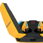 Edifier TWS GX07 Yellow Bluetooth V5.0 Gaming Earbuds Dual Mic call noise Cancel || Bumble bee design Airpods - Image 2