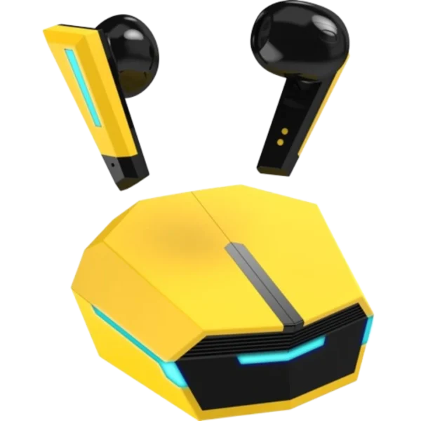 Edifier TWS GX07 Yellow Bluetooth V5.0 Gaming Earbuds Dual Mic call noise Cancel || Bumble bee design Airpods