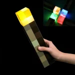 Paladone Minecraft Torch Lamp and Night Light | Wall Mountable & Freestanding - Image 3