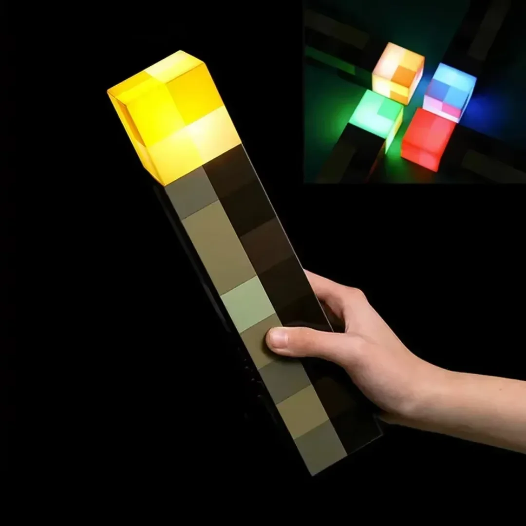 Paladone Minecraft Torch Lamp and Night Light | Wall Mountable & Freestanding - Image 3