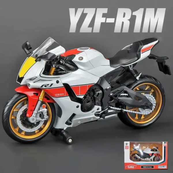 product_image-s1bfa7ddfbc604b23823325dd42e7e58fz-6288.webp 1:12 Yamaha YZF-R1M 60th Anniversary Diecast Motorcycle Model – Realistic Collectible Bike with Shock Absorbers | Buy in Nepal