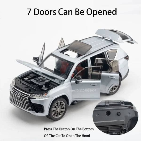 1:24 Lexus LX600 Diecast Model — Premium Alloy SUV Toy Car with Opening Doors | Buy in Nepal