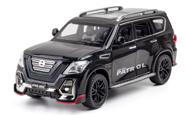 124 scale Nissan Patrol die-cast model 3 Buy 1:24 Nissan Patrol Diecast Model SUV – Large Alloy Body, Opening Doors, Luxury Off-Road Design, Pull-Back | Best Price in Nepal