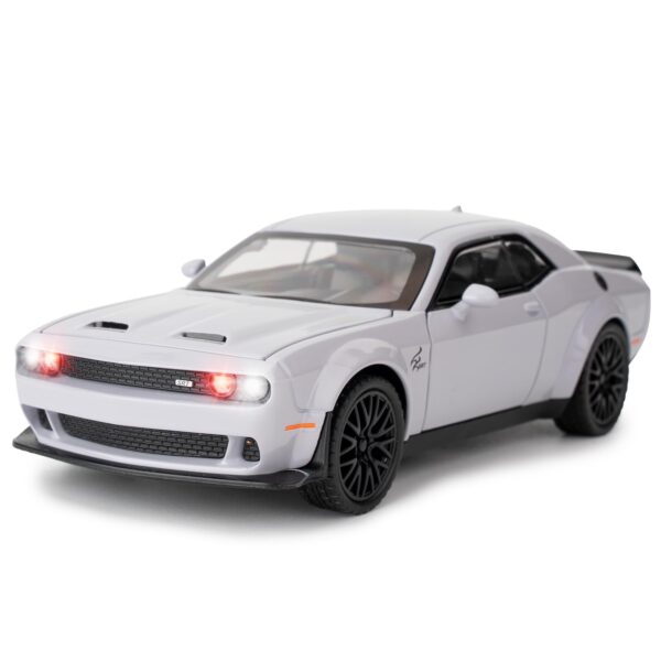 Buy 1:32 Dodge Hellcat Diecast Model Car – Metal Alloy Body, Lights & Sound, Pull-Back Action | Best Price in Nepal
