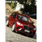1:32 Scale BMW X5M Diecast Model Car – Metal Body, Pull-Back, Lights & Sound (Red) (Copy) - Image 2