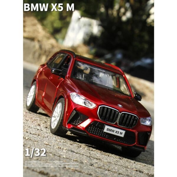 1:32 Scale BMW X5M Diecast Model Car – Metal Body, Pull-Back, Lights & Sound (Red) (Copy)