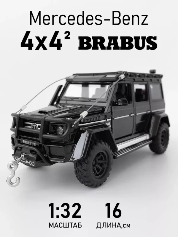 Brabus 3 Buy 1:32 Benz Babos G550 Off-Road Adventure Edition Diecast Model – Metal Body, Lights, Sound & Pull-Back | Best Price in Nepal