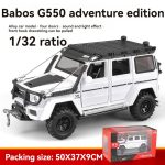 Brabus 6 Buy 1:32 Benz Babos G550 Off-Road Adventure Edition Diecast Model – Metal Body, Lights, Sound & Pull-Back | Best Price in Nepal