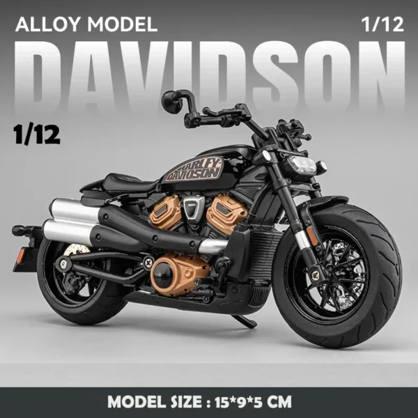 Harley 5 Buy 1:12 Harley Cruiser Motorcycle Diecast Model – Heavy Alloy Body, Detailed Design, Display Stand Included | Best Price in Nepal