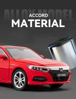 Buy 1:24 Honda Accord Diecast Model – Premium Alloy Sedan with Opening Doors & Pull-Back Action | Best Price in Nepal – TechRex NP - Image 4