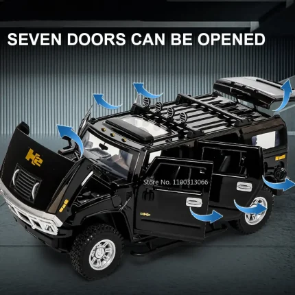 Buy 1:24 Hummer H2 Diecast Model – Full Opening Doors, Alloy Off-Road SUV Toy with Pull-Back Action | Premium Collectible in Nepal – TechRex NP