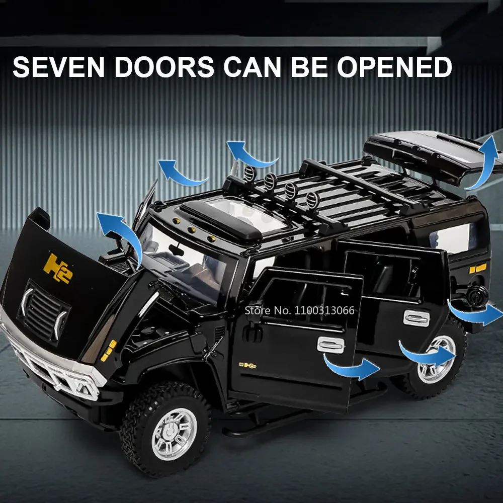 Buy 1:24 Hummer H2 Diecast Model – Full Opening Doors, Alloy Off-Road SUV Toy with Pull-Back Action | Premium Collectible in Nepal – TechRex NP