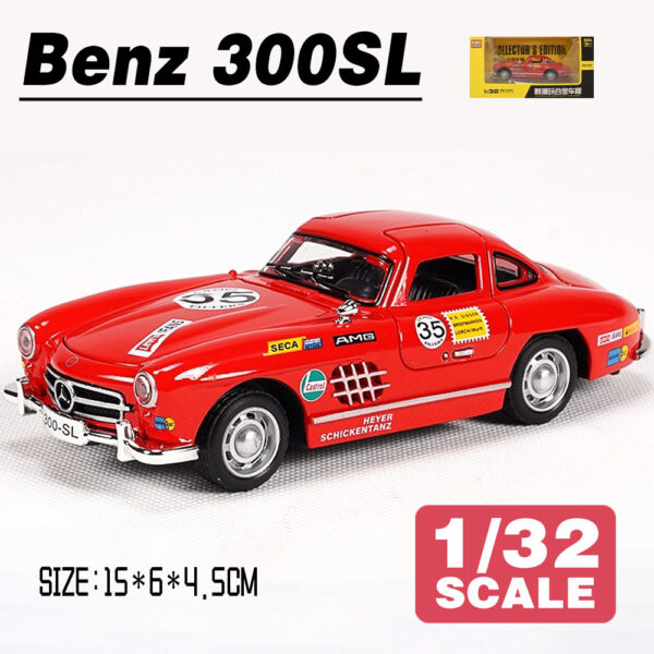 Mercedes-Benz 300 SL 2 Buy 1:32 Mercedes-Benz 300SL Classic Racing Diecast Model – Alloy Body, Opening Doors, Pull-Back | Best Price in Nepal