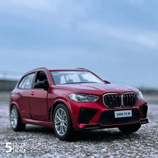 1:32 Scale BMW X5M Diecast Model Car – Metal Body, Pull-Back, Lights & Sound (Red) (Copy)