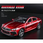 1:32 BMW M8 MANHART Diecast Model Car – Metal Body, Pull-Back, Lights & Sound (Red/Green) - Image 6