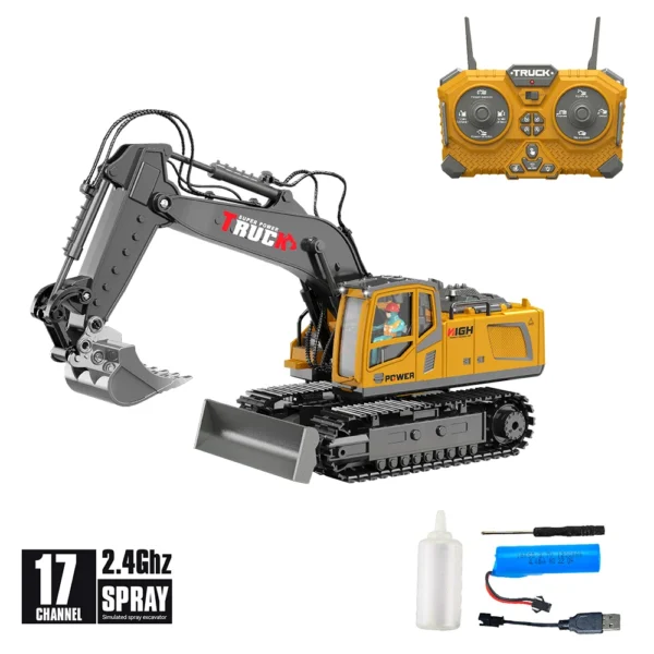 Saf0bba3dcb3a41f8acf97fb4797992940 17-Channel RC Excavator 555-23 – Heavy-Duty Engineering Construction Vehicle with Smoke & Light | Buy in Nepal