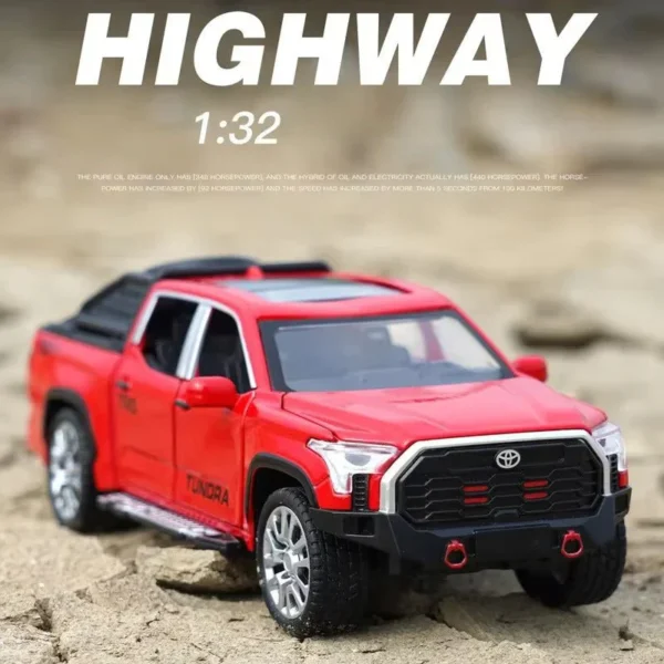 Toyota Tundra TRD 5 Buy 1:32 Toyota Tundra TRD 4x4 Diecast Pickup Truck – Metal Alloy Body, Opening Doors, Hood, Lights, Sound & Pull-Back | Best Price in Nepal