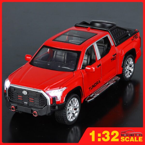 Toyota Tundra TRD5 Buy 1:32 Toyota Tundra TRD 4x4 Diecast Pickup Truck – Metal Alloy Body, Opening Doors, Hood, Lights, Sound & Pull-Back | Best Price in Nepal