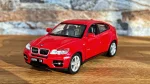 1:32 BMW X6 Diecast Model Car – Metal Body, Pull-Back, Lights & Sound (Red) - Image 2