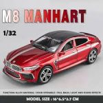 1:32 BMW M8 MANHART Diecast Model Car – Metal Body, Pull-Back, Lights & Sound (Red/Green) - Image 4