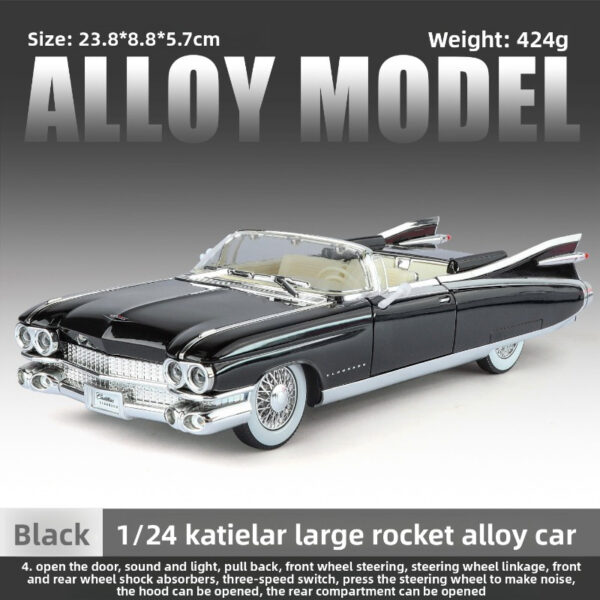 1:24 Cadillac Eldorado Diecast Model – Classic Kitty Lark Rocket Metal Car | Premium Alloy Convertible Collectible | Buy in Nepal – TechRex NP