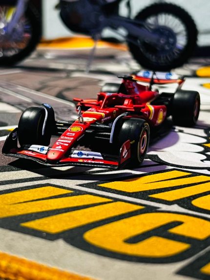 Ferrari SF24 Formula 1 2024 1:43 Diecast Car – Leclerc #16 & Sainz #55 Collectible in Nepal | TechRex