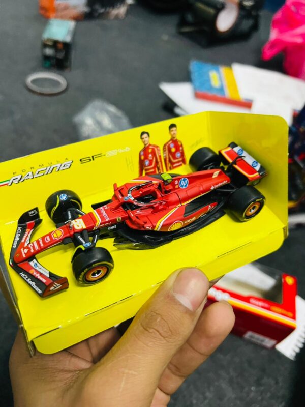 Ferrari SF24 Formula 1 2024 1:43 Diecast Car – Leclerc #16 & Sainz #55 Collectible in Nepal | TechRex