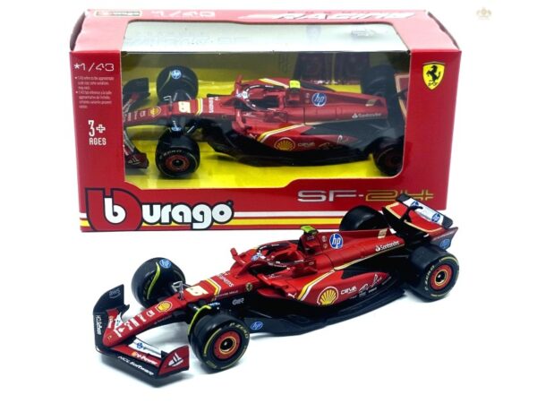 Ferrari SF24 Formula 1 2024 1:43 Diecast Car – Leclerc #16 & Sainz #55 Collectible in Nepal | TechRex