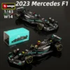 Mercedes W14 Formula 1 2023 1:43 Diecast Car – Hamilton #44 & Russell #63 Collectible in Nepal | TechRex
