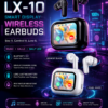 LX-10 Smart Display ANC Wireless Earbuds – Bluetooth Earbuds with Touch Screen Charging Case for Music, Calls & Daily Use