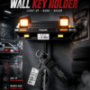 AE86 Key Holder with Light – Black JDM Car Key Holder for Car Lovers, Anime Fans & Collectors