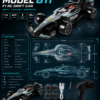 DWI Dowellin 811 F1 RC Drift Car – 1:16 Electric Remote Control Racing Car with Battery, Charger & Drift Tires