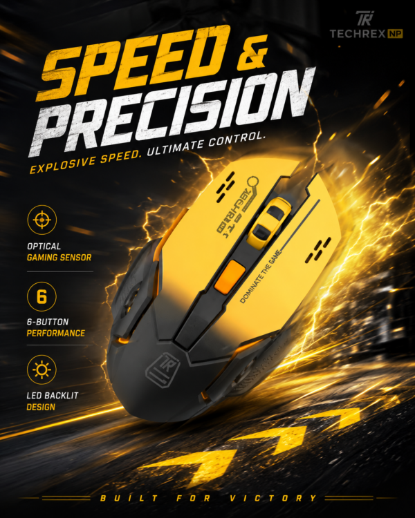 ChatGPT Image May 25, 2026, 10_40_18 AM (7) Wireless Gaming Mouse – Black & Yellow 6-Button Optical Mouse with LED Backlight, USB Receiver & Type-C Cable