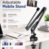 ChatGPT Image May 25, 2026, 10_55_01 AM (2) Desktop Mobile Stand with Clip & Base – Adjustable Phone & Tablet Holder for Desk, Recording, Study & Live Streaming