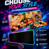 RGB Luminous Computer Mouse Pad – Large 800×300mm LED Gaming Desk Mat for Keyboard & Mouse Setup