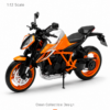 CCA KTM 1290 Super Duke-Style 1:12 Diecast Model Bike – Orange & Silver Naked Motorcycle Collectible for Riders, Gifts & Display