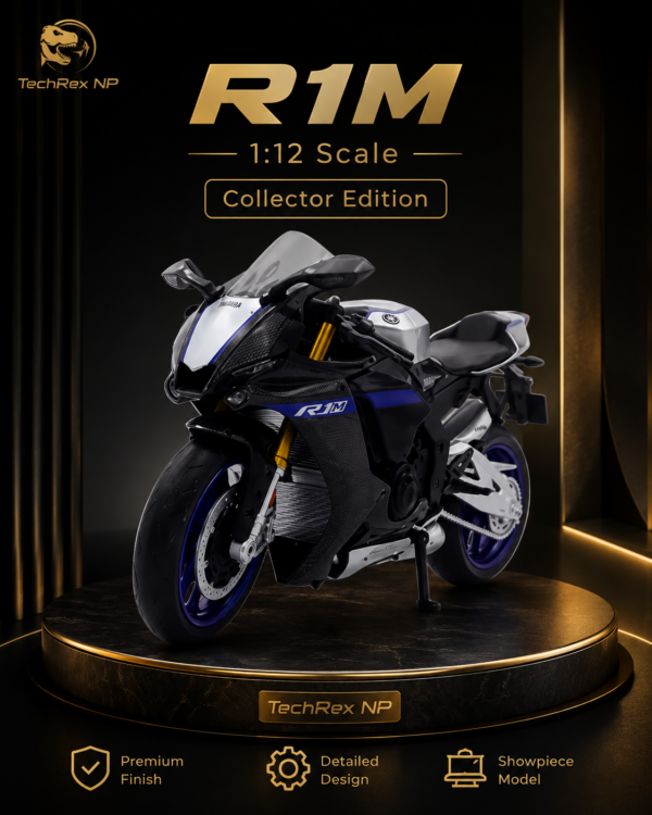ChatGPT Image May 27, 2026, 07_52_45 PM (3) Makeda Yamaha YZF-R1M-Style 1:12 Diecast Model Bike – Black & White Sport Motorcycle Collectible for Riders, Gifts & Desk Display