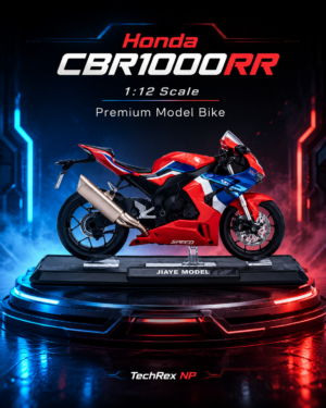 JiaYe Honda CBR1000-Style 1:12 Diecast Model Bike – Red Sport Motorcycle Collectible for Riders, Gifts & Desk Display