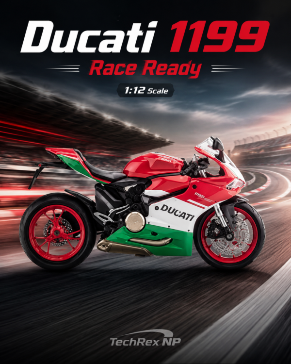 ChatGPT Image May 27, 2026, 08_29_05 PM (4) JiaYe Ducati 1199-Style 1:12 Diecast Model Bike – Red White Green Sport Motorcycle Collectible for Riders, Gifts & Desk Display