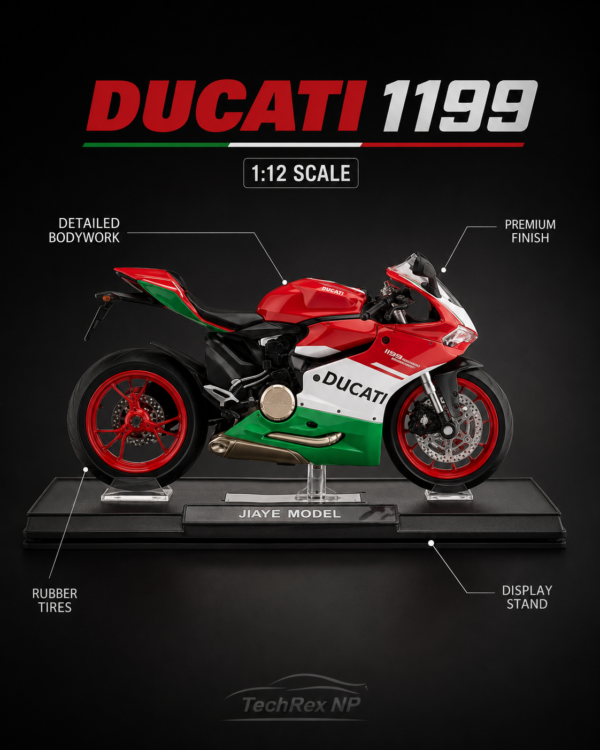 ChatGPT Image May 27, 2026, 08_29_08 PM (7) JiaYe Ducati 1199-Style 1:12 Diecast Model Bike – Red White Green Sport Motorcycle Collectible for Riders, Gifts & Desk Display